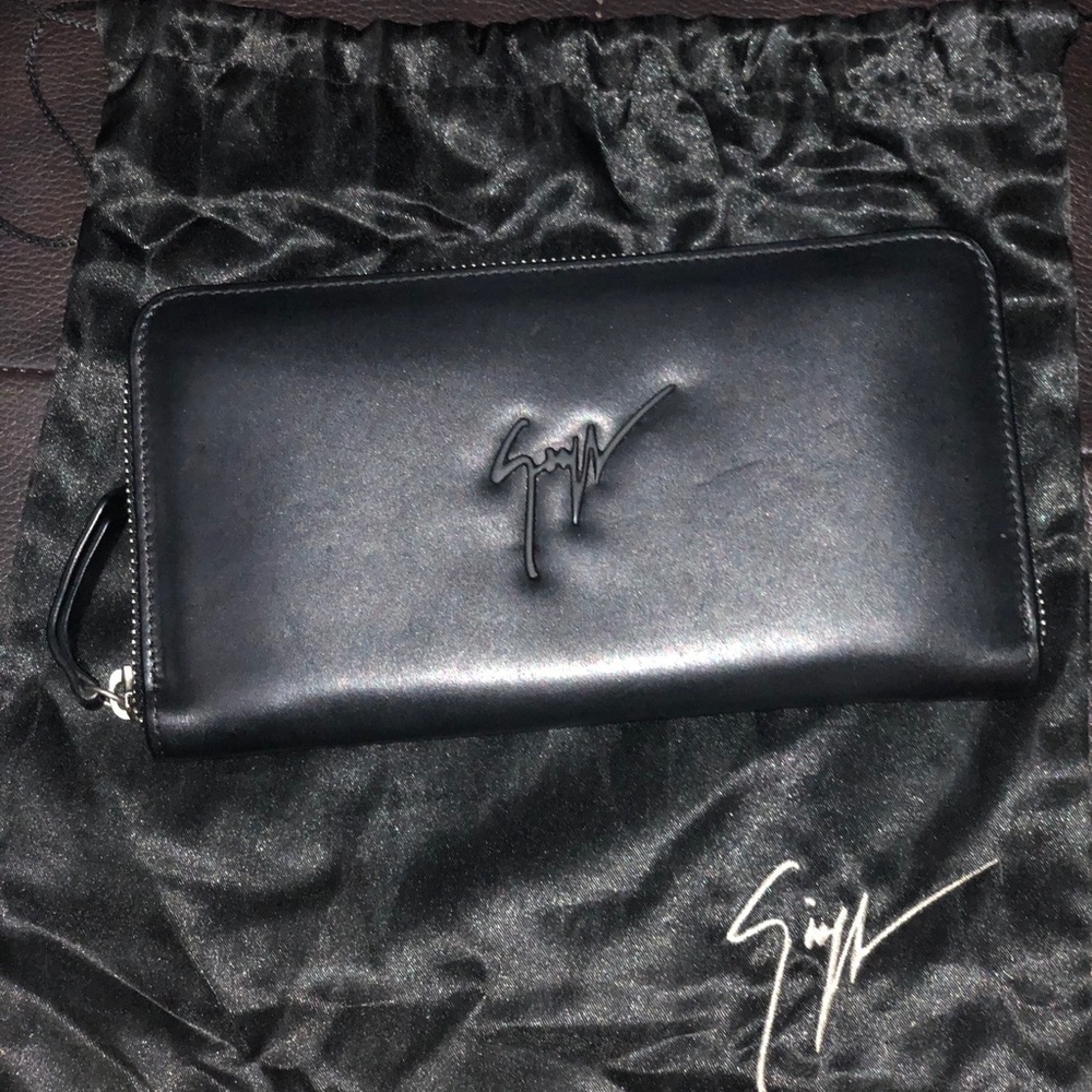 Giuseppe Zanotti Matte Black Wallet